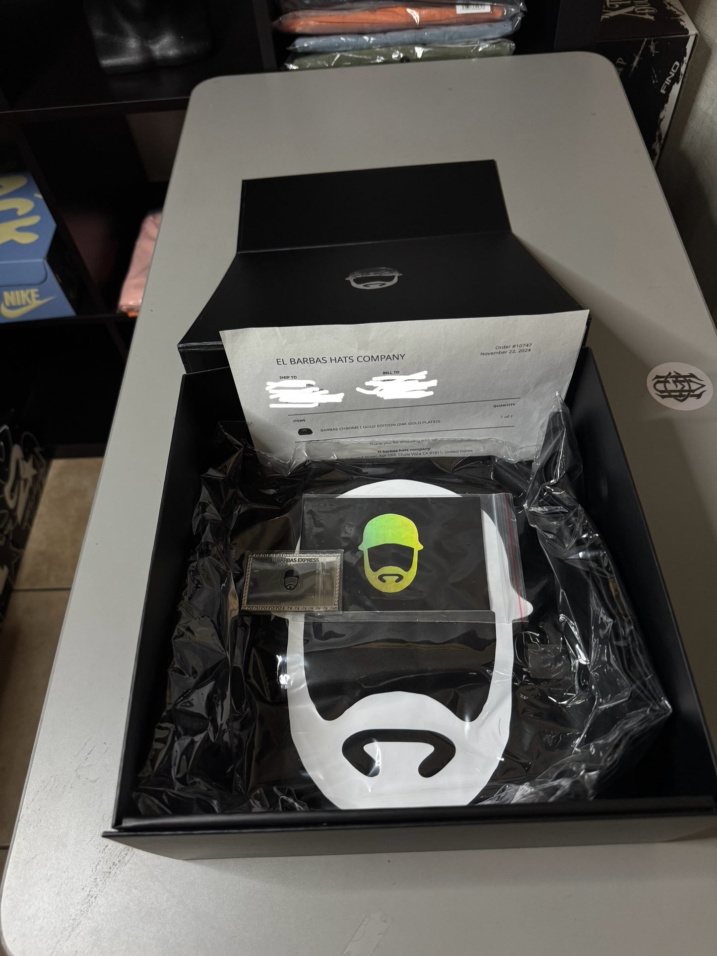 Barbas Hats Chrome Gold Edition 24K