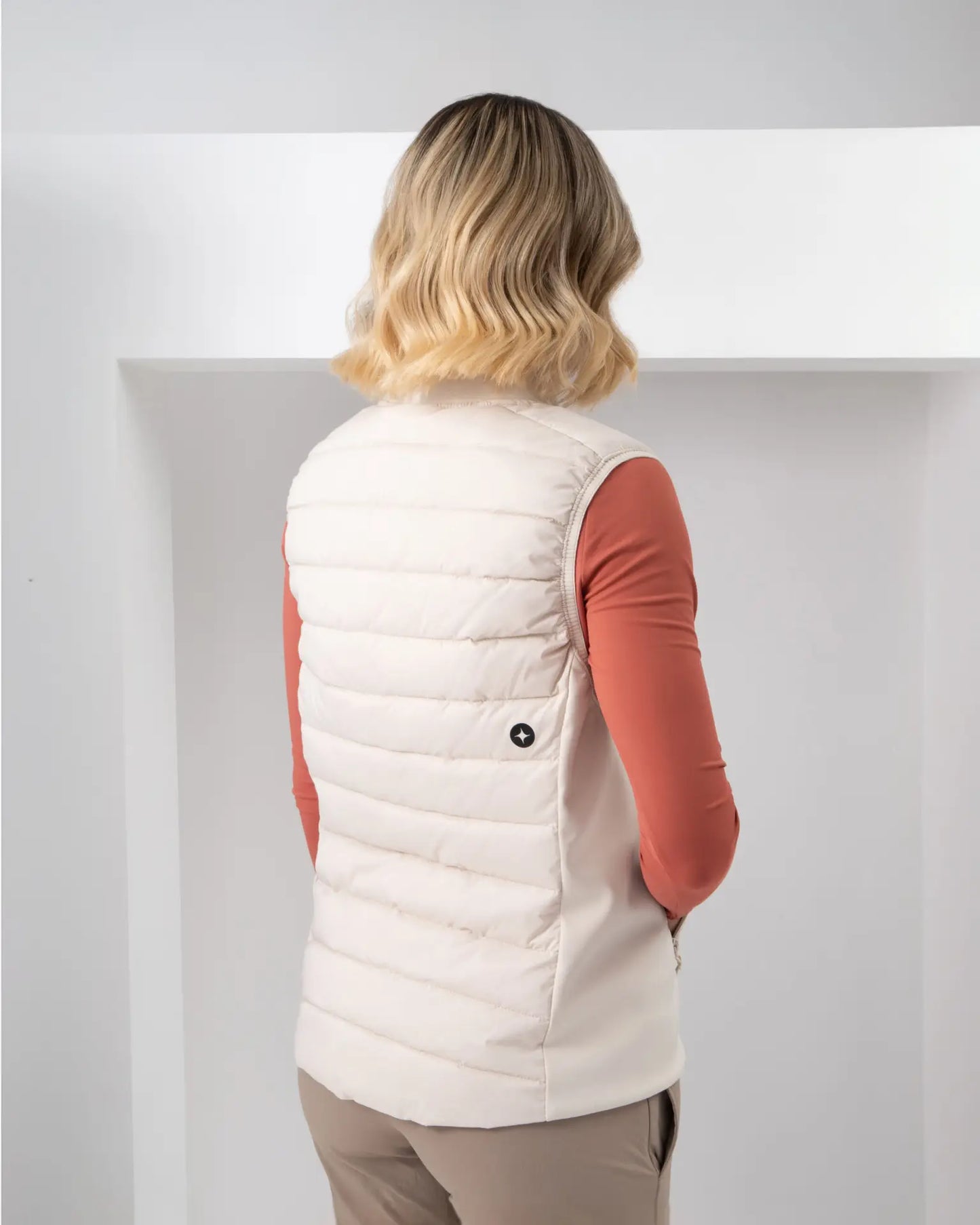 Chaleco Polar Blanco Marfil