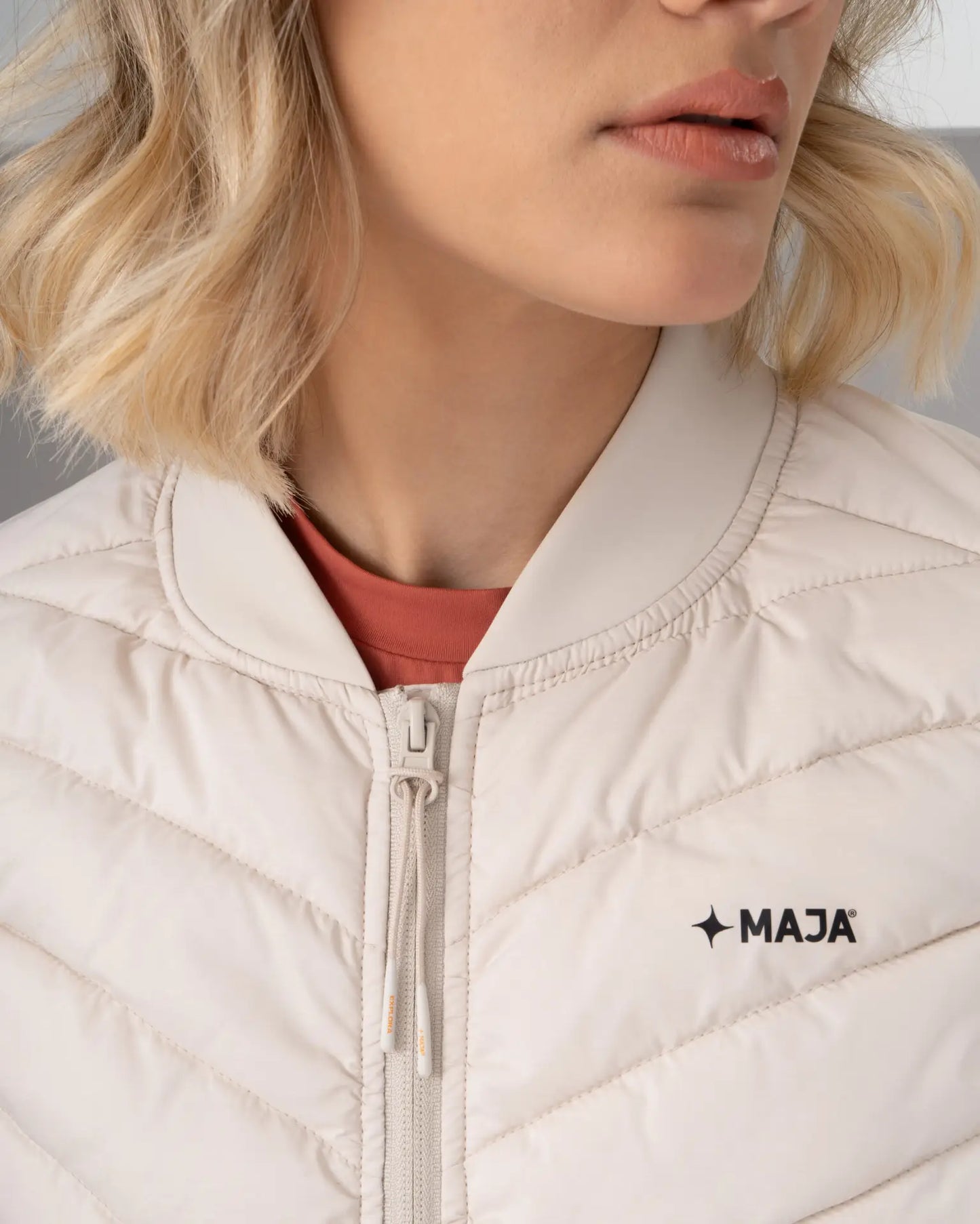 Chaleco Polar Blanco Marfil