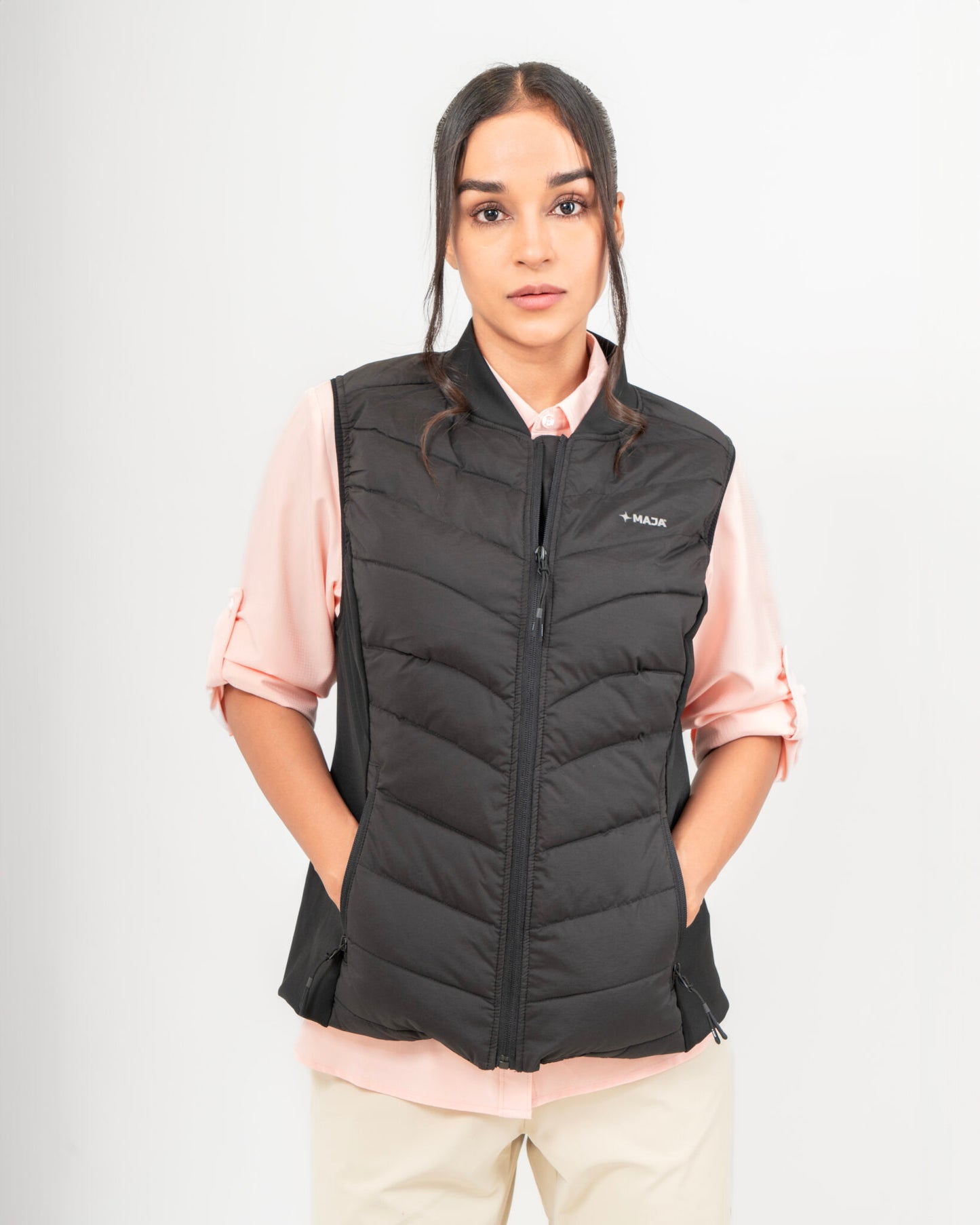 Chaleco Polar Blanco Marfil