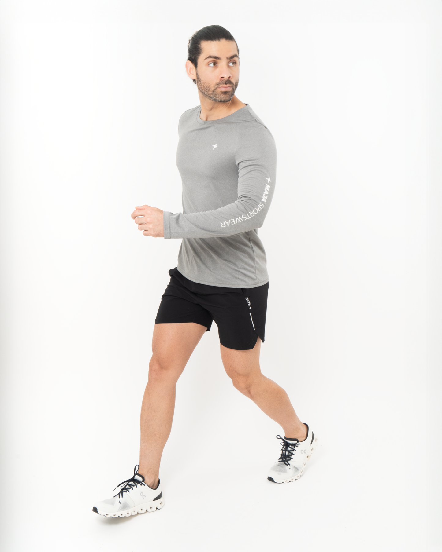 Camiseta Performance MAJA® Active Brisa Gris Jaspe